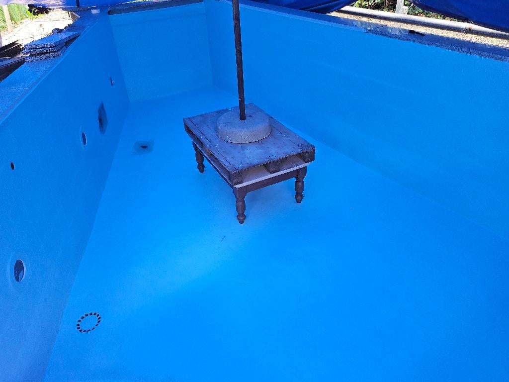 Zwembad Lichtblauw EPOXY met harder!, 120 cm of meer, Ophalen of Verzenden, Rechthoekig, 300 cm of meer