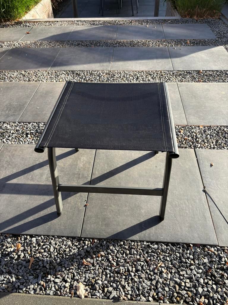 Aluminium voetenbankje, Tuin en Terras, Tuinsets en Loungesets, Hocker, Aluminium, Zo goed als nieuw, Ophalen