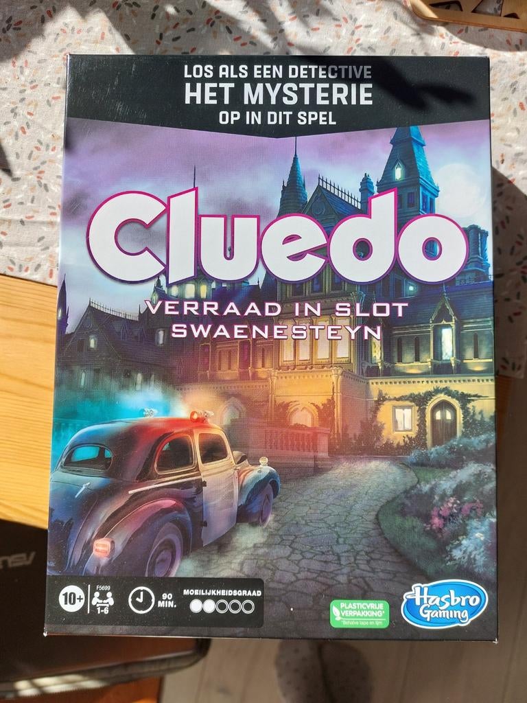 Cluedo: Verraad in Slot Swaenesteyn Escape Room spel, Vijf spelers of meer, Ophalen of Verzenden, Zo goed als nieuw, Hasbro Gaming