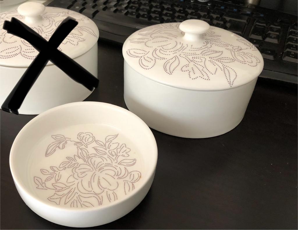 1 stenen potje en 1 bakje Etos., Huis en Inrichting, Ophalen, Zo goed als nieuw