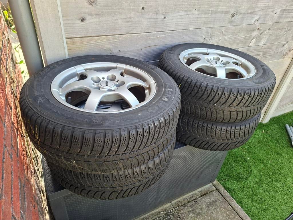 LM velgen 15 inch met winterbanden voor Toyota Avensis Verso, Gebruikt, 15 inch, Banden en Velgen, Personenwagen