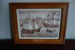 Schilderij drukplaat Anton Pieck Amsterdam IJ, Antiek en Kunst, Kunst | Schilderijen | Klassiek, Ophalen of Verzenden