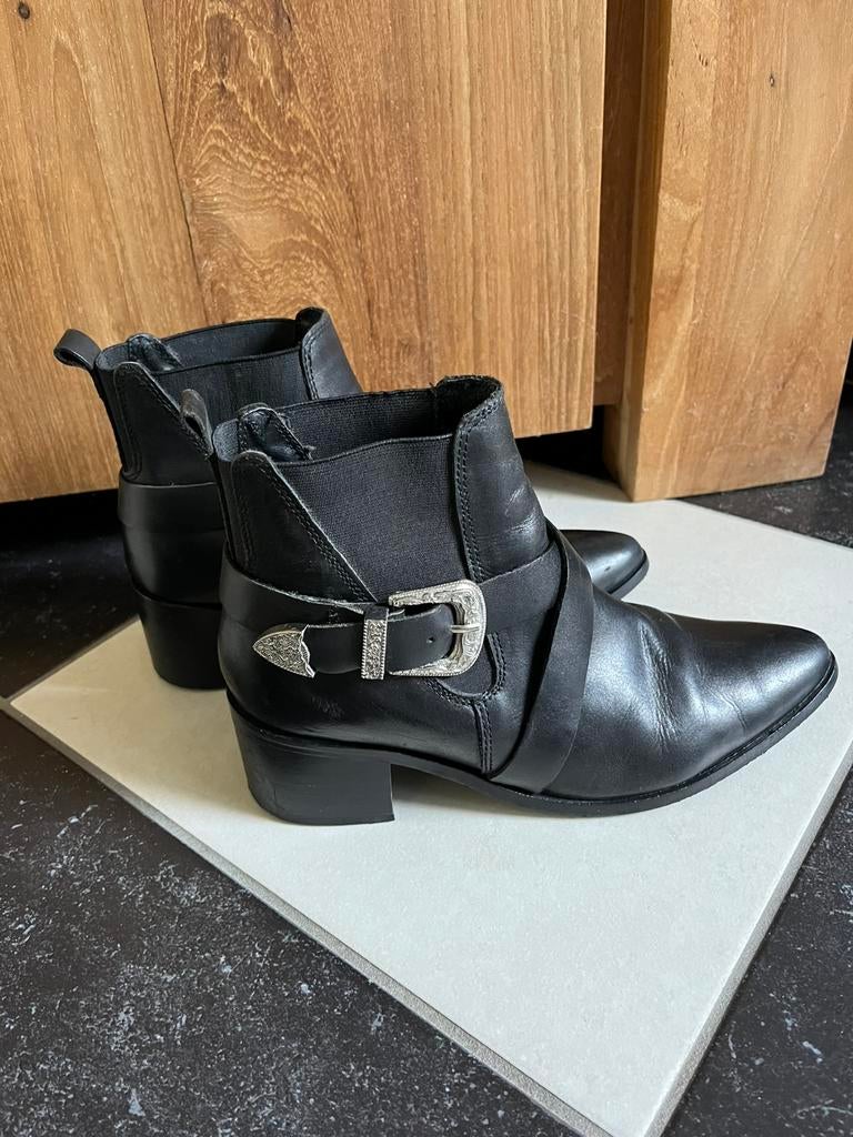 Enkellaarsjes - zwart -37, Kleding | Dames, Ophalen of Verzenden, Zo goed als nieuw, Zwart