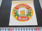sticker 'n goed glas grolsch bier strip grote trom *, Verzamelen, Ophalen, Zo goed als nieuw