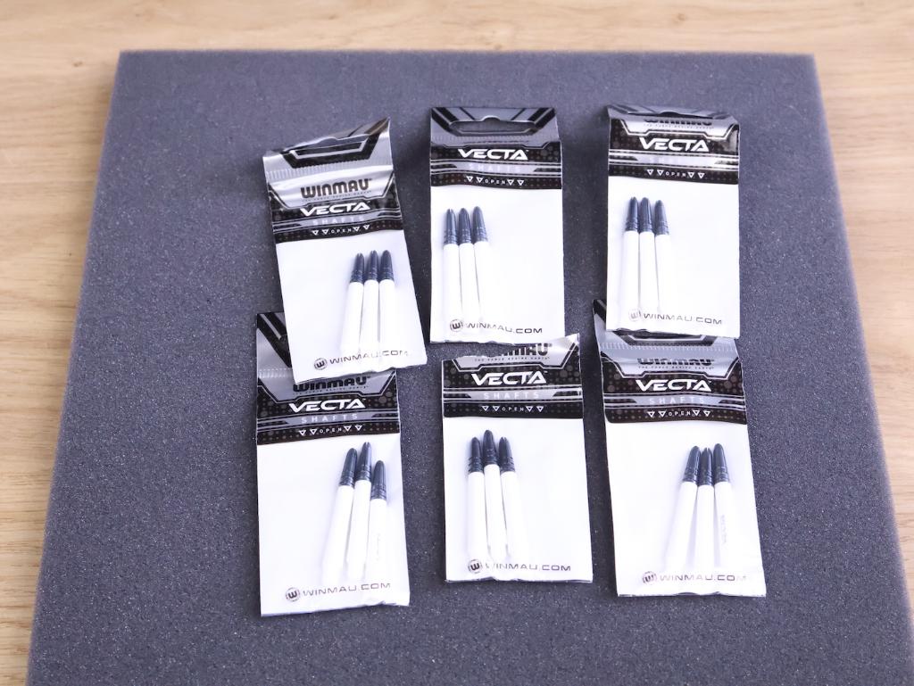 Winmau Vecta Medium White dart shafts 6 sets van 3 NIEUW, Sport en Fitness, Darts, Ophalen of Verzenden, Nieuw, Shafts