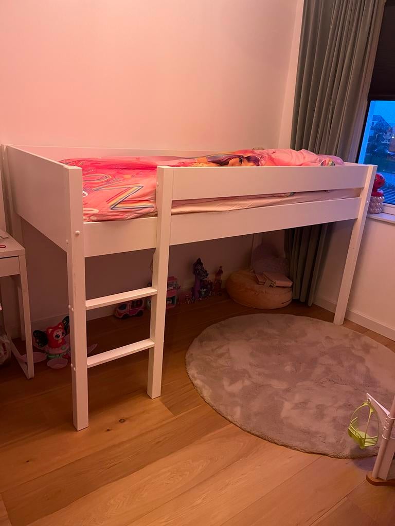 Hoogslaper Petite Amelie 200x90x120 (optioneel met matras), Ophalen, Gebruikt, Hoogslaper