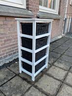 Fris opgeknapte kast met mandjes, Ophalen, Minder dan 50 cm, Nieuw, 3 of 4 laden