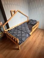 Houten kinderbed 90x200, Ophalen, 85 tot 100 cm, Gebruikt, Lattenbodem