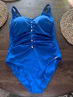 Charmline Blauw badpak met gouden details 44D, Ophalen of Verzenden, Zo goed als nieuw, Blauw, Badpak