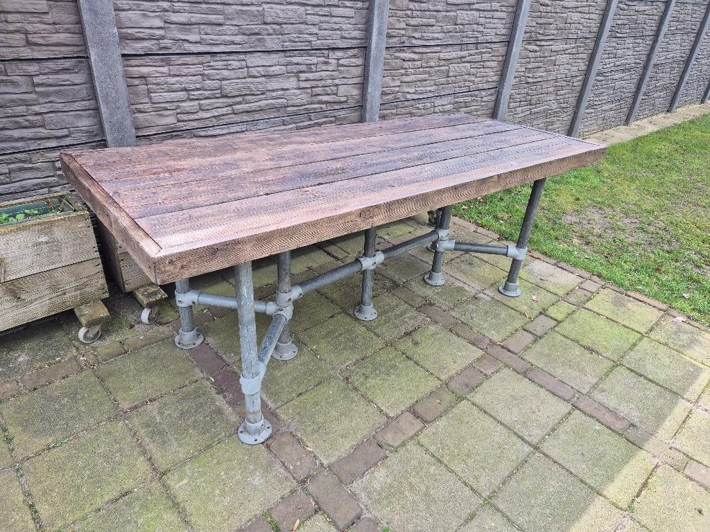 tuintafel, Tuin en Terras, Ophalen, Gebruikt, Rechthoekig