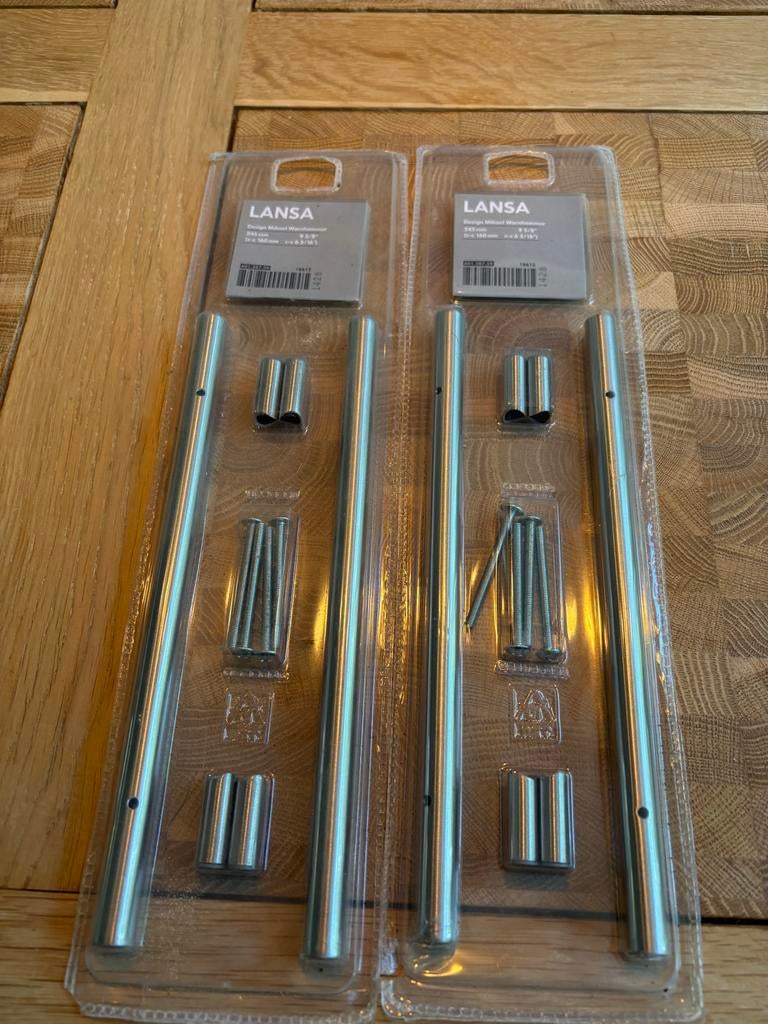 IKEA Lansa handgrepen 245mm, RVS, nieuw in verpakking, Ophalen, Overige typen, IKEA, Metaal