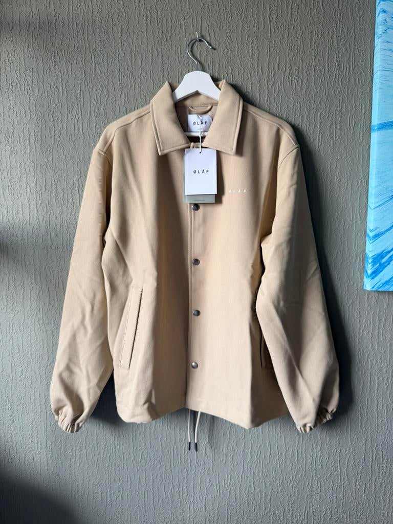 Olaf hussein face logo overshirt maat m, Kleding | Heren, Ophalen of Verzenden, Nieuw, Maat 48/50 (M), Beige