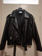 Zwarte leather look biker Jacket - copperose- Maat M/L, Copperose, Ophalen of Verzenden, Nieuw, Jasje