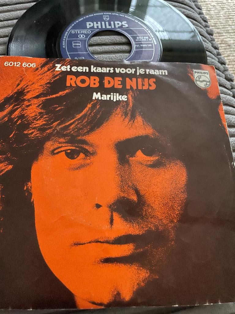 Rob de  Nijs single zet een kaars, Cd's en Dvd's, 7 inch, Single, Ophalen of Verzenden, Nederlandstalig
