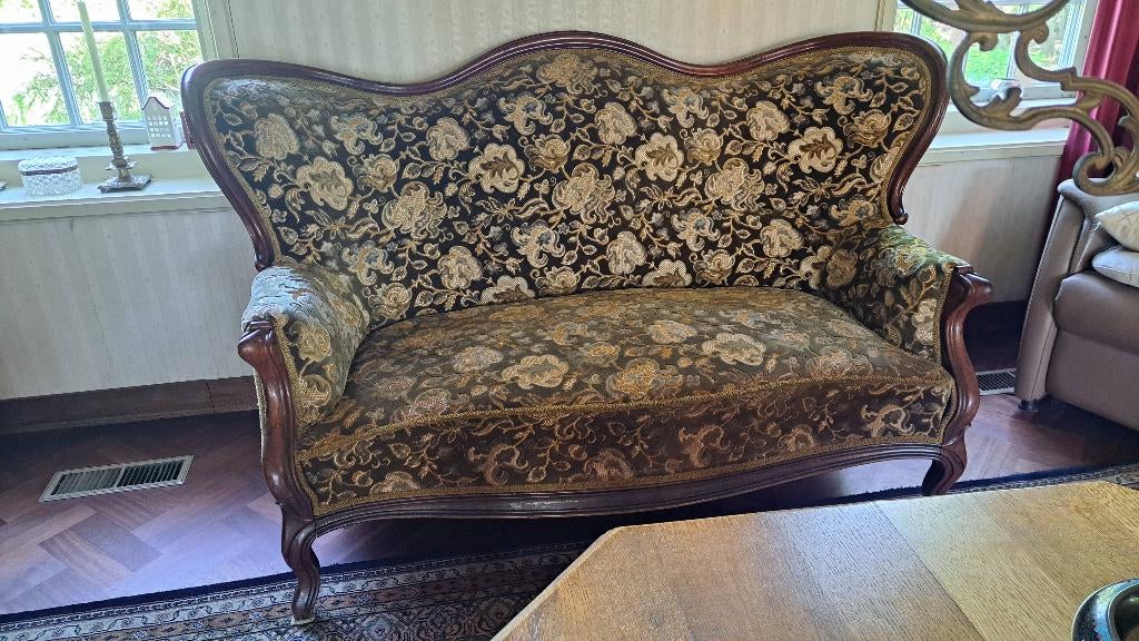 Bank, Huis en Inrichting, Banken | Bankstellen, Ophalen, Gebruikt, 150 tot 200 cm, Tweepersoons