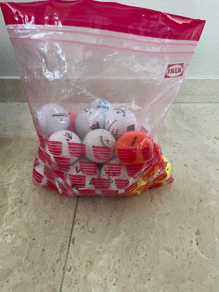 25 nieuwe/z.g.a.n./gebruikte golfballen allerlei merken., Sport en Fitness, Verzenden, Gebruikt, Bal(len), Callaway