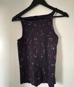 Only kersen topje blauw, maat M, Kleding | Dames, Tops, Ophalen of Verzenden, Nieuw, Blauw, Zonder mouw