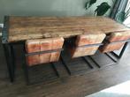 Tafel en stoelen, Huis en Inrichting, Tafels | Eettafels, Ophalen, Gebruikt, 200 cm of meer, 50 tot 100 cm