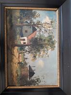 Schilderij van Jos van Dijk - Hollands landschap, Ophalen of Verzenden