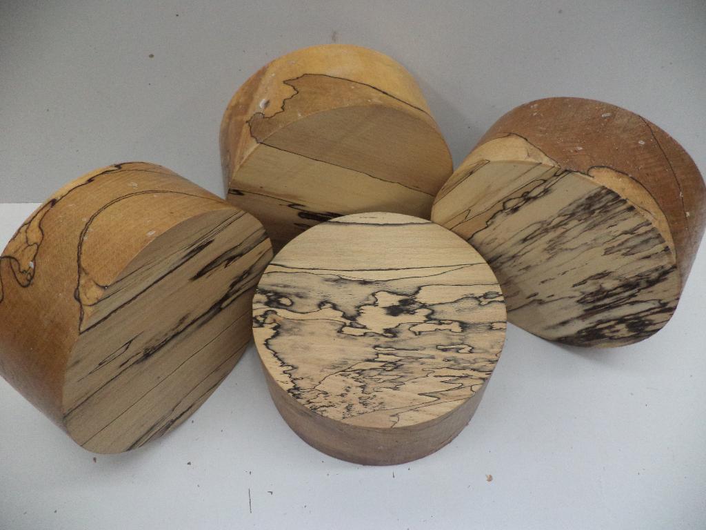 Set A 4 schijven beuken bowl blanks sokkel draaihout, Ophalen of Verzenden, Nieuw