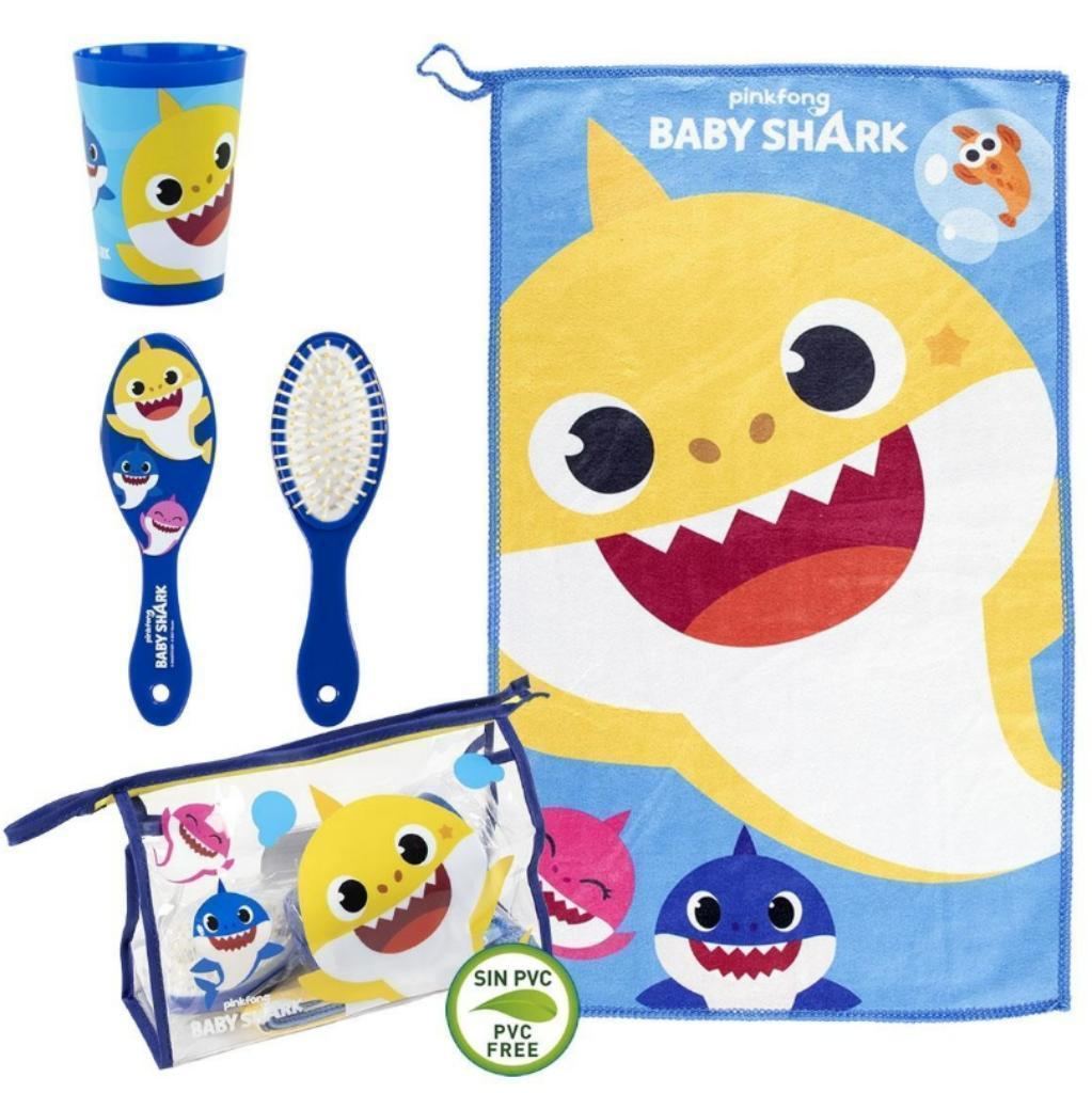 5-delige gevulde Baby Shark toilettas *NIEUW IN VERPAKKING*, Sieraden, Tassen en Uiterlijk, Toilettassen, Ophalen of Verzenden