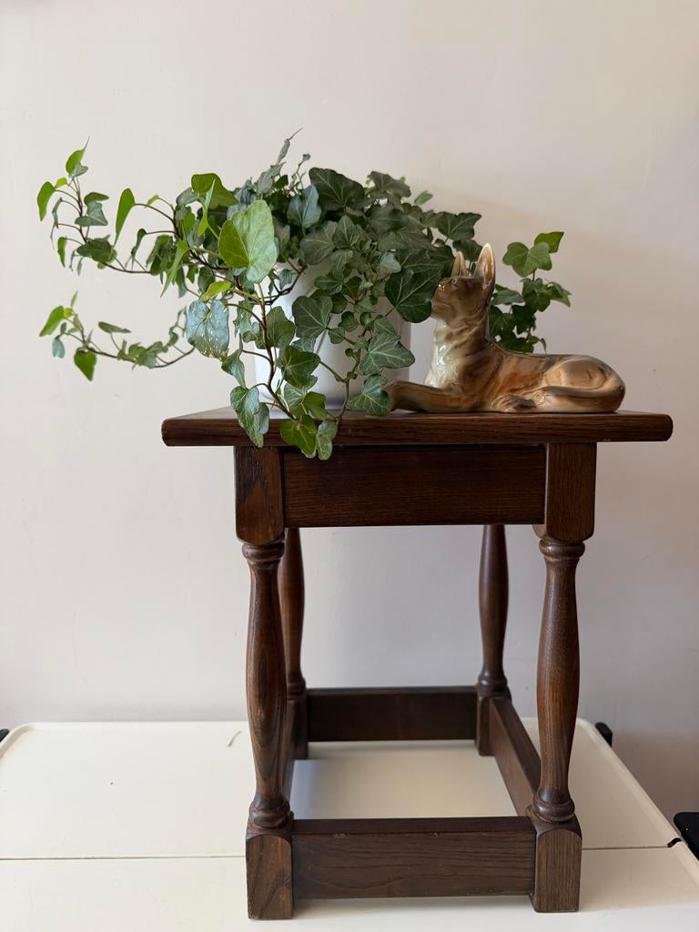 Vintage houten tafeltje, Ophalen of Verzenden