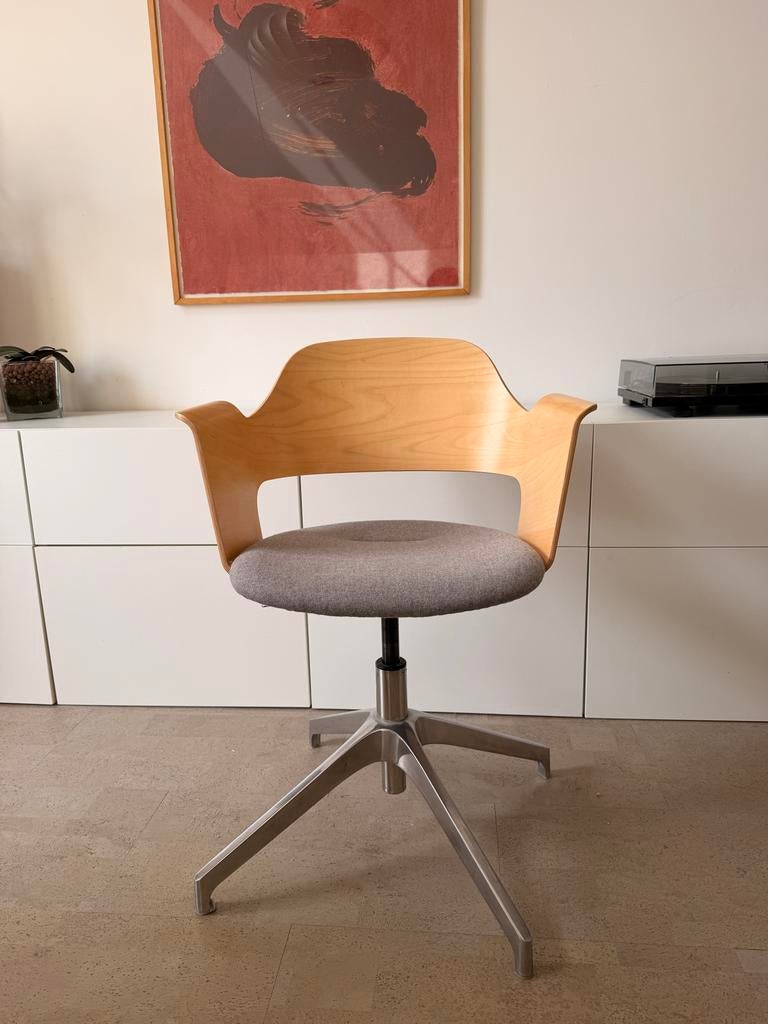 Ikea Fjällberget Bureaustoel - Hout en Grijs, Ophalen, Gebruikt, Grijs, Bureaustoel