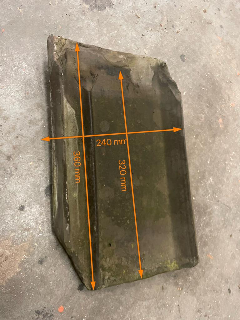 Friesche punt pan, Doe-het-zelf en Verbouw, Dakpannen en Dakbedekking, Ophalen, Gebruikt, Steen of Klei, 15 m² of meer