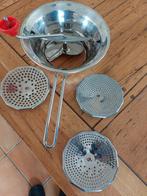 Passeerzeef keuken zeef met 3 schijven., Ophalen of Verzenden, Gebruikt