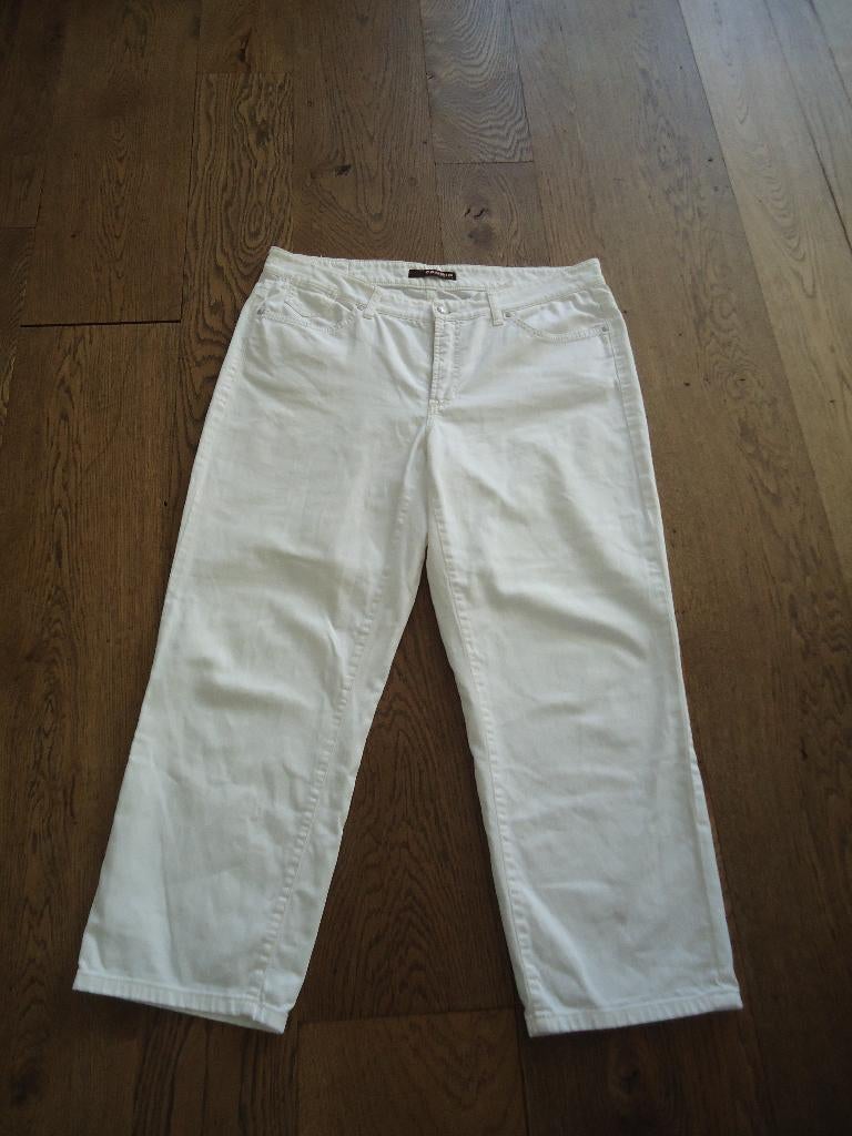 Witte 3/4 Cambio Jeans maat 46, Cambio, Wit, Maat 46/48 (XL) of groter, Ophalen of Verzenden