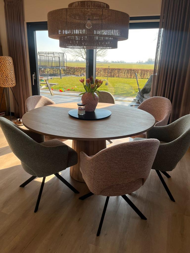 Massief eiken maatwerk tafels, Huis en Inrichting, Tafels | Eettafels, Ophalen, 100 tot 150 cm, Nieuw, Eiken