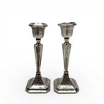 Twee Engelse zilveren kandelaars, Ophalen of Verzenden, Zilver