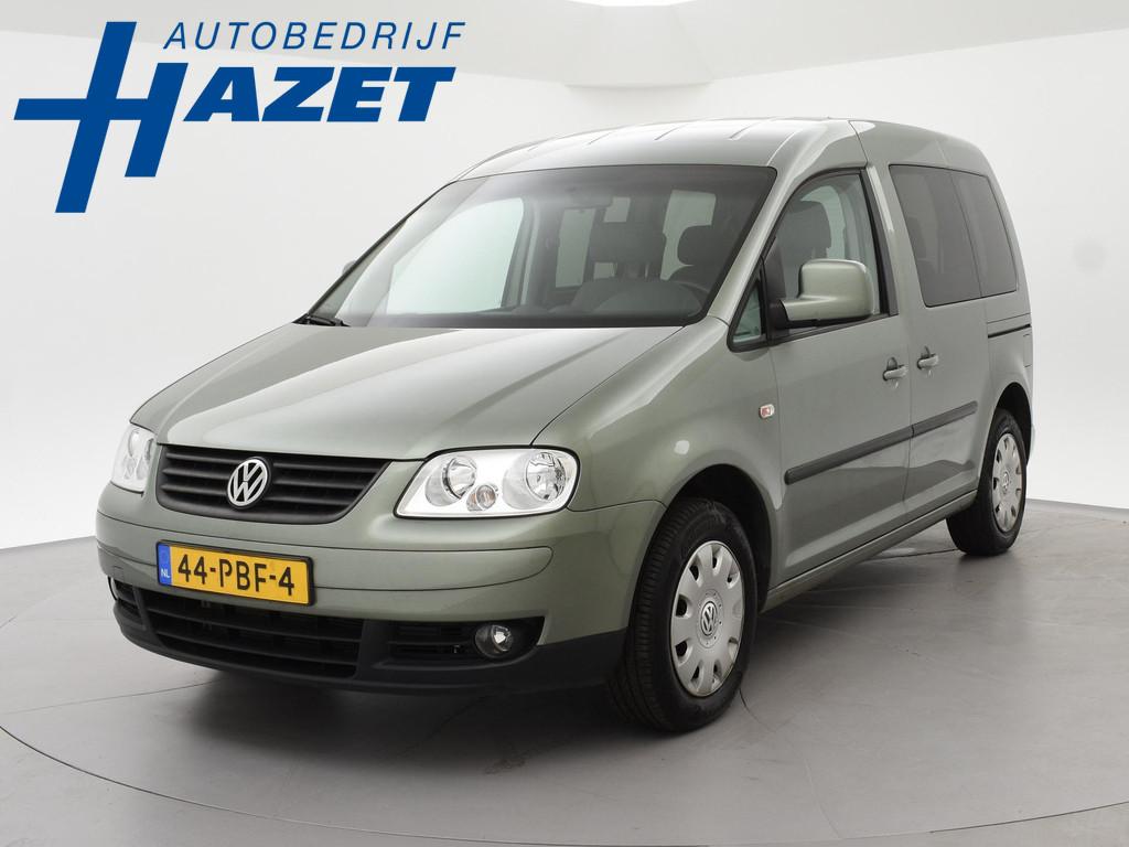 Volkswagen Caddy 1.6 BENZINE ROLSTOEL AUTO 5-PERS. ORIG NL +, Stof, Gebruikt, Overige modellen, 4 cilinders