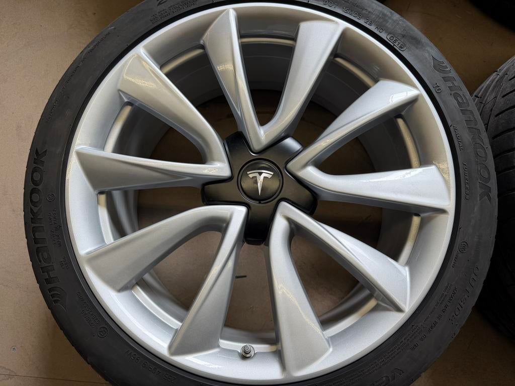 19 inch Origineel Tesla Model 3 Performance velgen 5x114.3, 19 inch, Gebruikt, Banden en Velgen, Ophalen of Verzenden