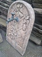 Fantastische oude koperen kraan met opvangbak uit Frankrijk, Ophalen, Gebruikt