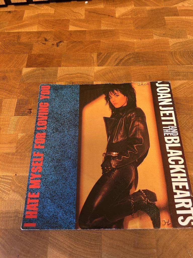Joan Jett & the Blackhearts I hate myself single, Ophalen of Verzenden, Gebruikt, Pop, Single