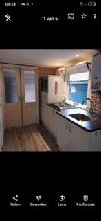 Chalet midden in de bossen van het friese drentse wold, Zwembad