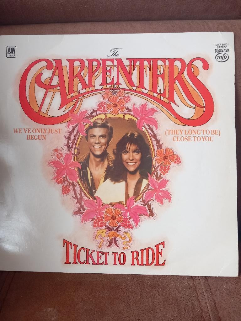 Elpee The Carpenters ticket to ride, Ophalen of Verzenden, 12 inch, Inclusief binnenhoes, 1970 - 1979
