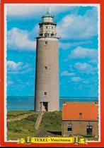 Texel vuurtoren gelopen ansichtkaart ( a552 ), Ophalen of Verzenden, 1980 tot heden, Gelopen, Waddeneilanden