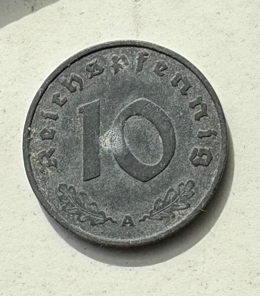 Duitse 10 Reichspfennig munt uit 1941A, Verzamelen, Ophalen of Verzenden