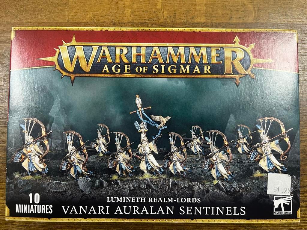 Warhammer AoS Lumineth Realm-lords Vanari Auralan Sentinels, Hobby en Vrije tijd, Wargaming, Nieuw, Warhammer, Figuurtje(s), Ophalen of Verzenden