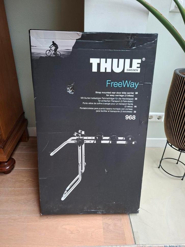 Thule Freeway 968 fietsendrager voor 2 fietsen (nieuw), Auto diversen, Fietsendragers, Nieuw, Achterklepdrager, 2 fietsen, Ophalen