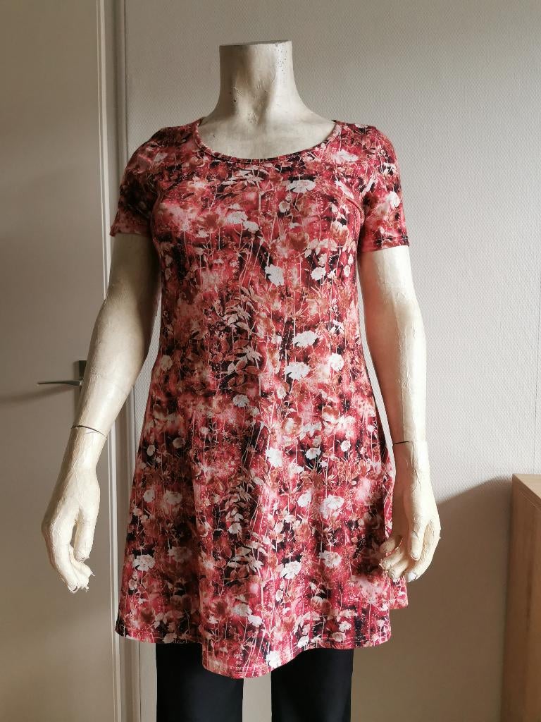 204 .. zgan tuniek - jurk maat 44, Ophalen of Verzenden, Zo goed als nieuw, Overige kleuren, Jurk