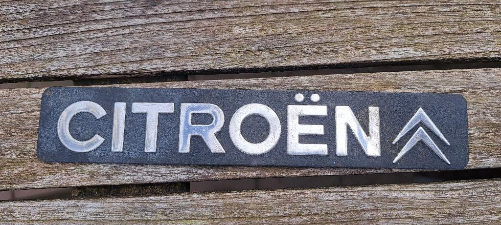 Automerk plaatje Citroën, Verzamelen, Ophalen of Verzenden, Gebruikt, Merk