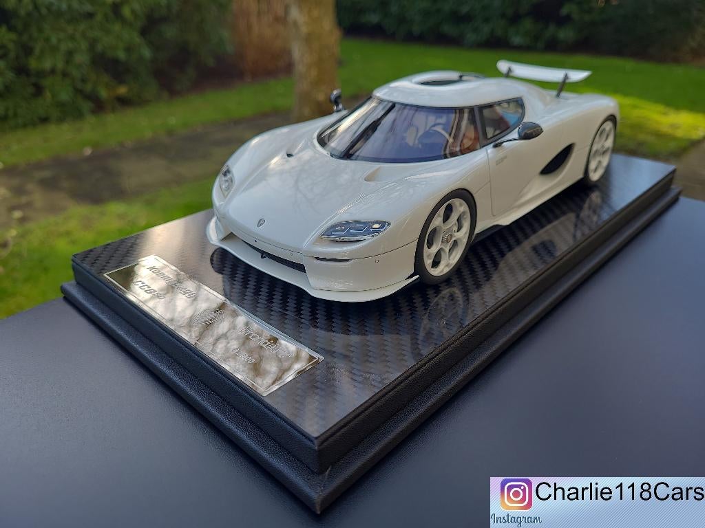 FrontiArt 1/18 Koenigsegg CC850 – Triple White, Ophalen of Verzenden, Nieuw, Overige merken