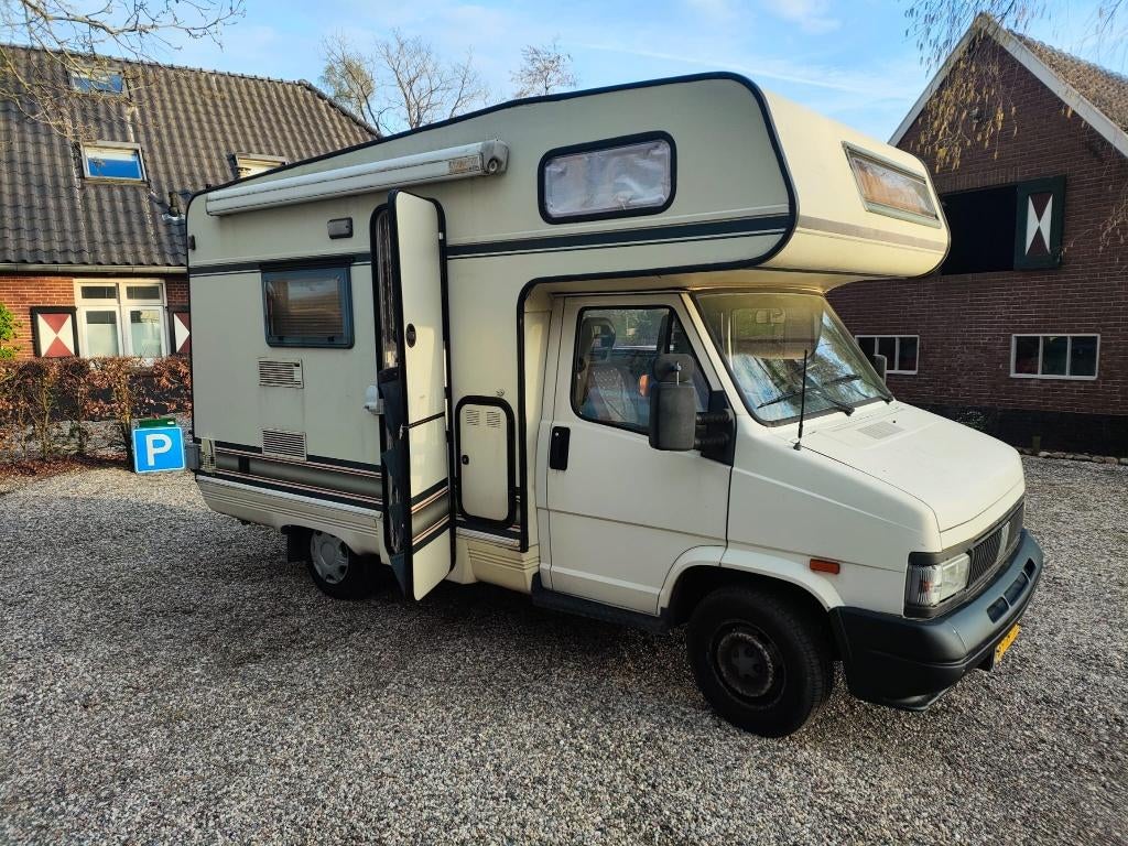 Leuke Fiat Ducato Camper - klaar voor nieuwe avonturen, Caravans en Kamperen, Campers, Luifel, Alkoof, Ringverwarming, Reservewiel