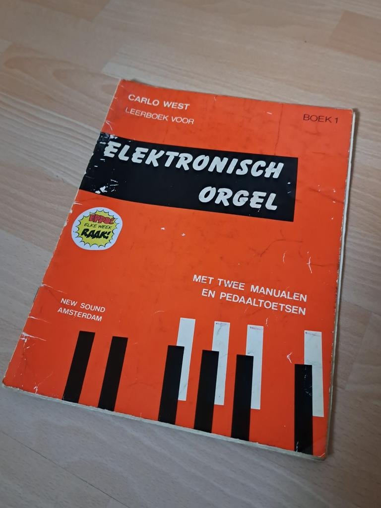 Carlo West Leerboek Elektronisch Orgel Boek 1, Muziek en Instrumenten, Ophalen of Verzenden