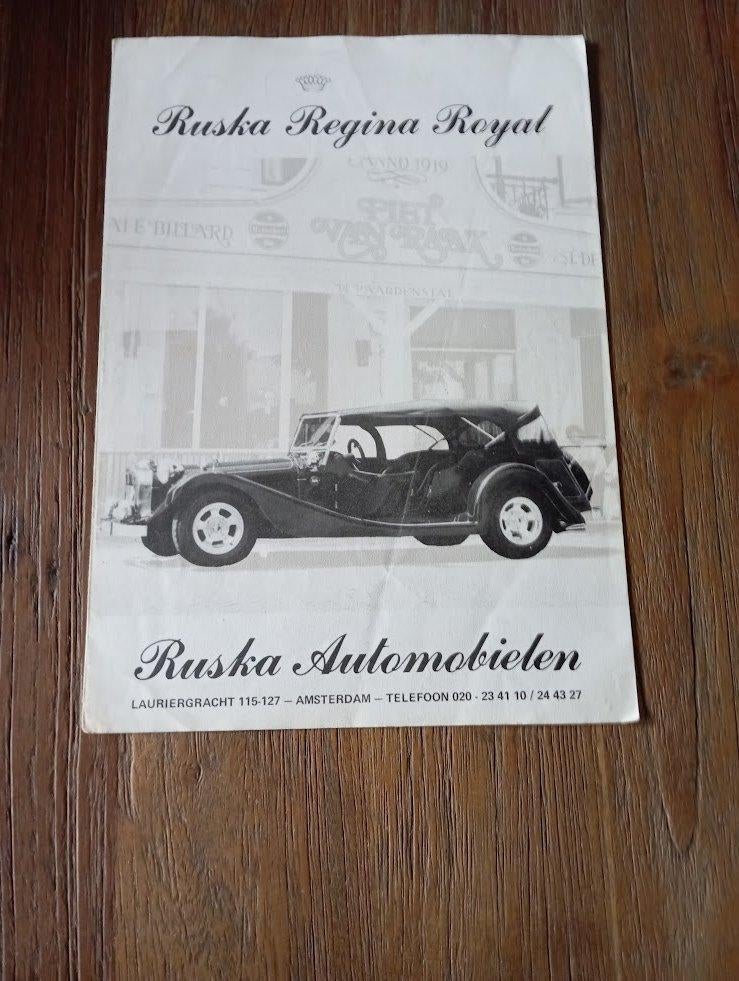 Ruska Regina Royal + Prijzen 6 pag., Verzenden, Zo goed als nieuw, Overige merken