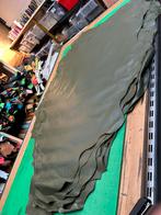 Soldaat groen kalfs  huiden 1-1.1 mm dikte soepel&glad A2-2, 120 cm of meer, Ophalen of Verzenden, Zo goed als nieuw, Katoen