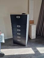 Moderne ladekast met 5 laden - Zwart/Wit, Huis en Inrichting, Kasten | Ladekasten, Ophalen, Gebruikt, 5 laden of meer, 100 tot 150 cm